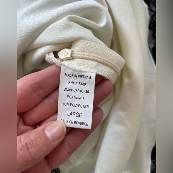 Vintage empire waist sheer cap sleeve cream & black lace Victorian Y2K dress | L - Picture 15 of 16